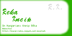 reka kneip business card